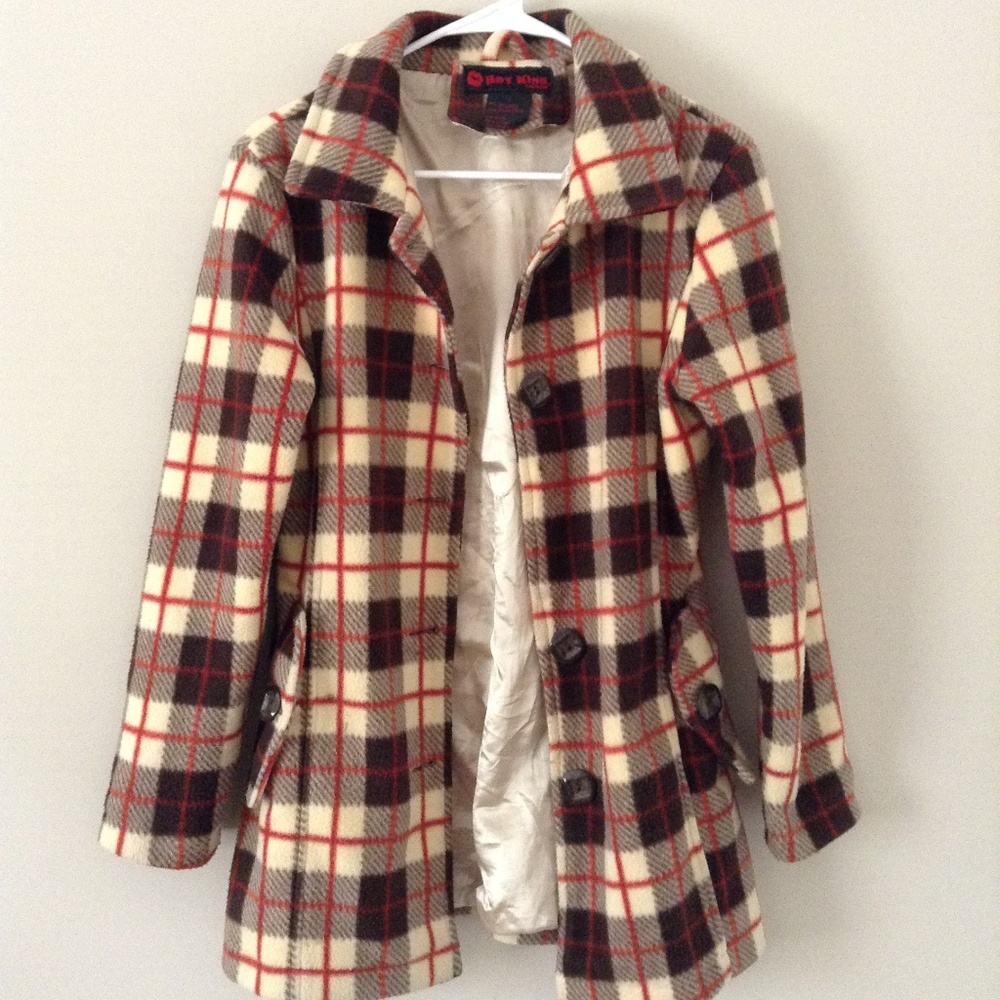 Hot Kiss Plaid Coat